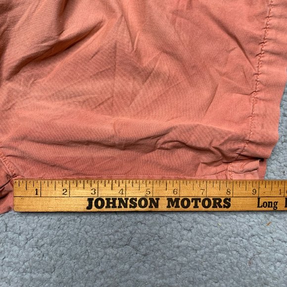 American Eagle Extreme Flex Shorts Mens 31 x 9 Washed Red Slim Chino Distressed - Picture 6 of 11